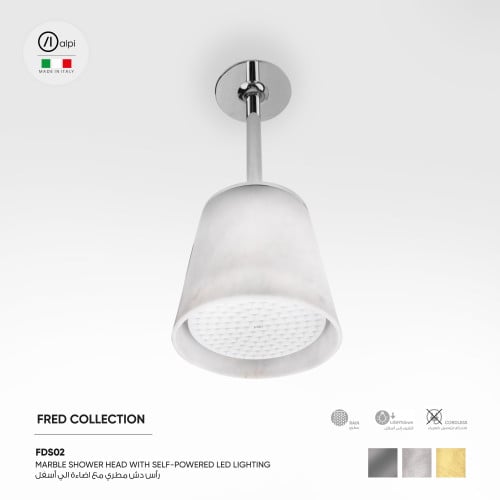 رأس دش مطري سقفي مع اضاءة Fred​ - FDS02