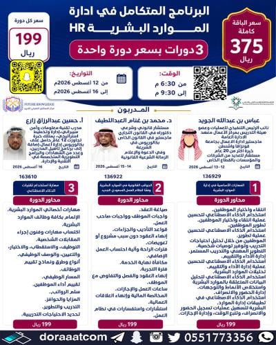أون لاين | البرنامج المتكامل في إدارة الموارد البش...