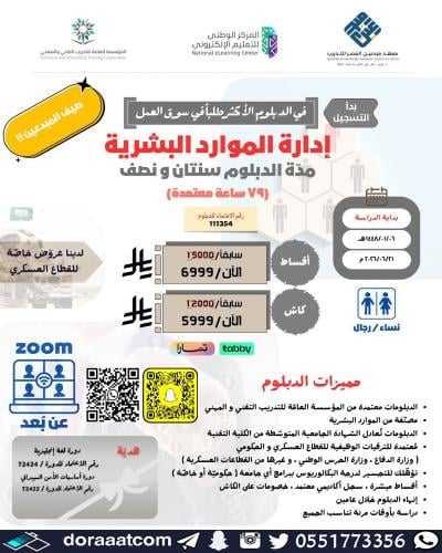أون لاين | دبلوم إدارة الموارد البشرية