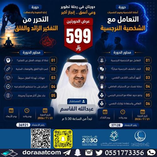 أون لاين | دورة أنماط الشخصية وفهم النفسيات + دورة...
