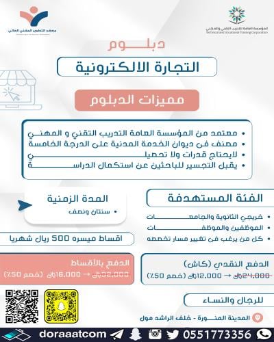 دبلوم التجارة الالكترونية