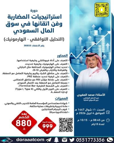 أون لاين | دورة سوق المال السعودي ( التحليل التواف...