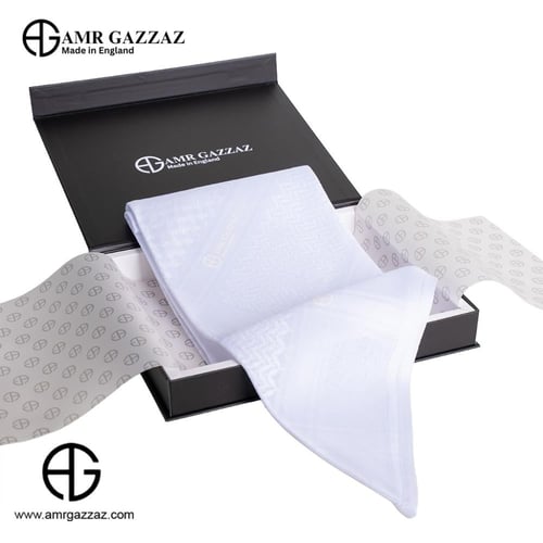 شماغ عمرو قزاز البصمة البيضاء صناعة انجليزية 2026