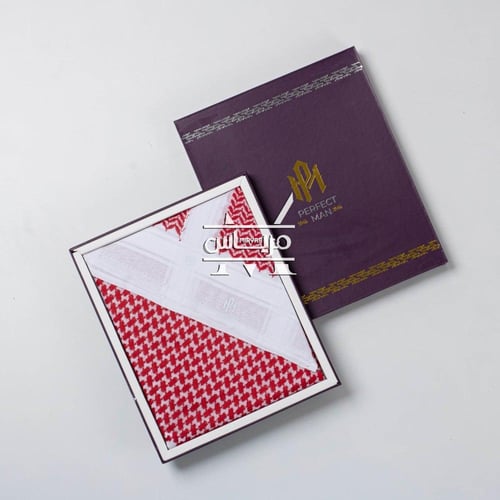 شماغ برفكت مان شبابي احمر 2024 - 23015