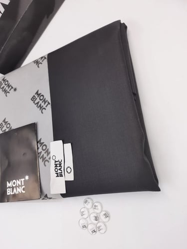 قماش مونت بلانك صيفي لون اسود رقم 2036