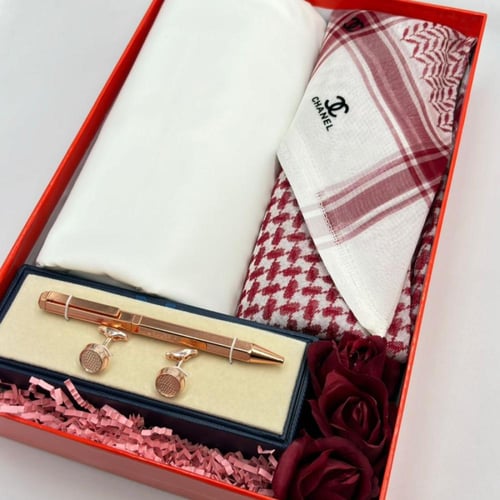 بكج شانيل: شماغ شانيل قماش جيفنشي كبك عادي ورد وتغ...