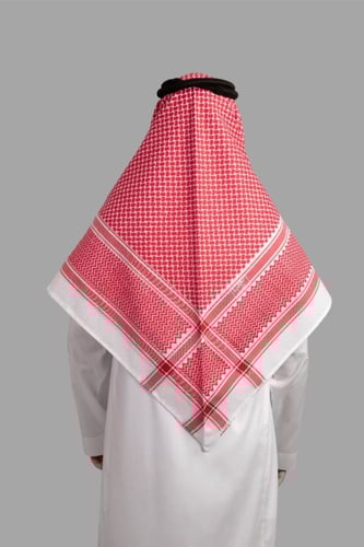 شماغ البسام المثالي احمر غامق الجديد 2026