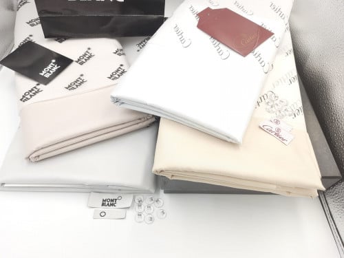 4 قطع قماش مونت بلانك صيفي (سماوي فاتح لايت سلفر ك...