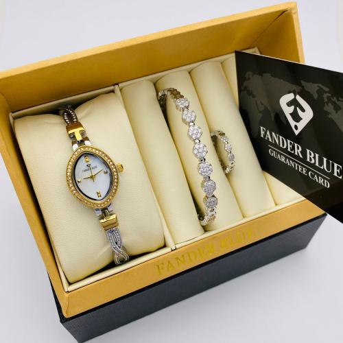 ساعة ماركة فندربلو نسائي سحاب استيل