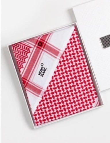 شماغ مونت بلانك احمر فاتح 2026