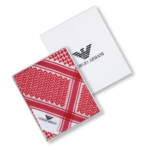 شماغ جورجيو ارماني شبابي احمر غامق 2026 اخر اصدار