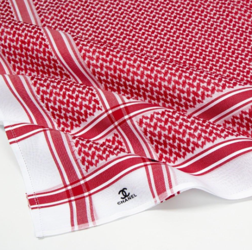 شماغ شانيل كلاسيك احمر فاتح 2026 + شماغ شانيل ابيض