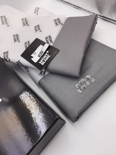 قماش مونت بلانك صيفي لون رمادي غامق رقم 2040