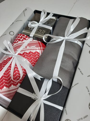 بكج الرمادي: طقم مونت بلانك الفاخر