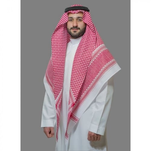 شماغ البسام الختم الأسود انجليزي اصلي