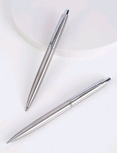 قلم جاف لون فضي
