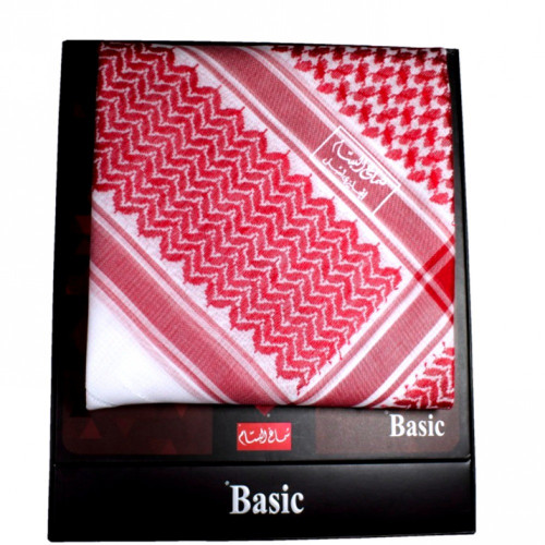 شماغ البسام بيسك ( لون احمر غامق ) انجليزي اصلي