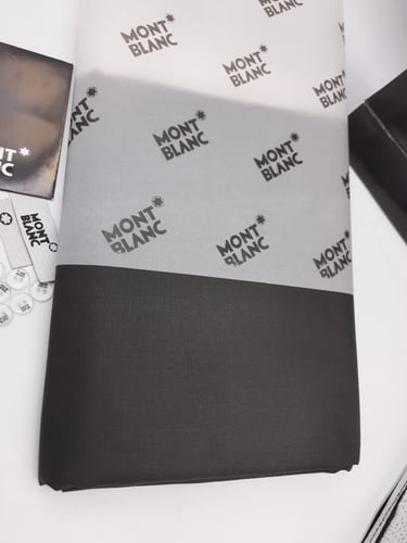 قماش مونت بلانك صيفي لون اسود رقم 2036