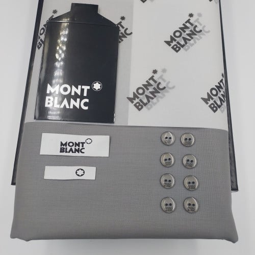 قماش مونت بلانك الصيفي الفاخر لون رمادي فاتح 4444