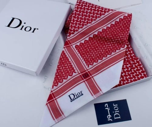 بكج السعادة 6: هدية شماغ دنهل قماش دنهل كبك ورد صن...