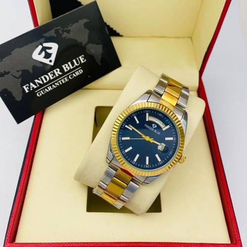 ساعة ماركة فندربلو رجالي استيل تاريخ و يوم