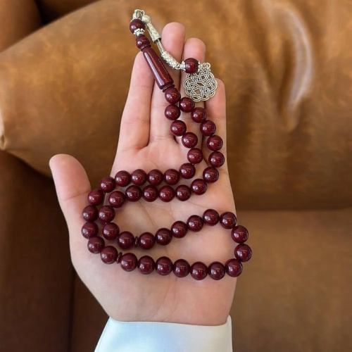 سبحه بكلايت عنابي