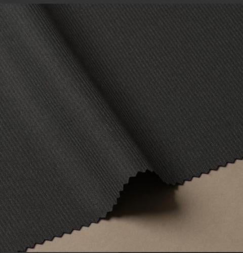 قماش اس ون صيفي ربيعي لون رمادي غامق مقلم 230