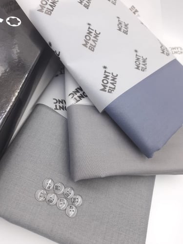 باكج الرمادي :3 قطع قماش مونت بلانك رمادي -رمادي ف...