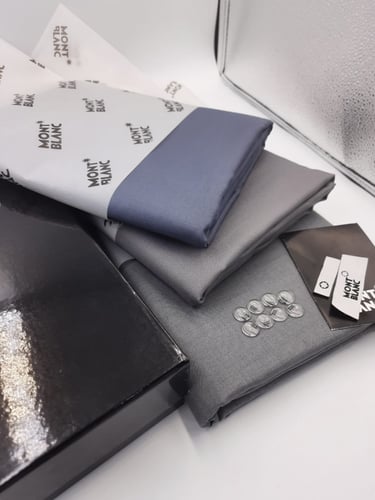 باكج الرمادي :3 قطع قماش مونت بلانك رمادي -رمادي ف...