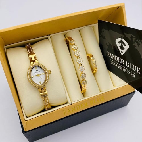 ساعة ماركة فندربلو نسائي سحاب استيل