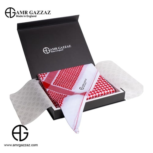 شماغ عمرو قزاز ملكي خاص صناعة انجليزية 2026