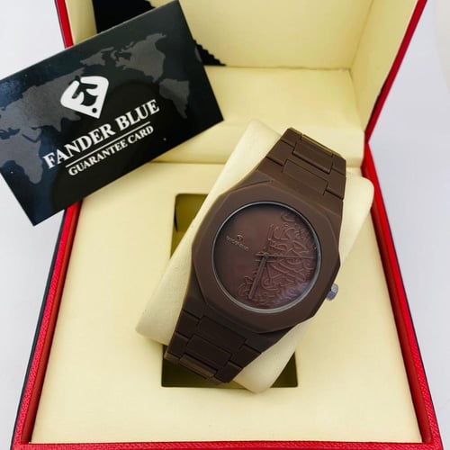 ساعة ماركة فندربلو رجالي الكربون الفايبر