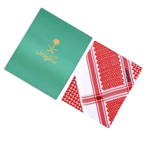 شماغ ملكي خاص احمر غامق دم الغزال الاصلي اصدار 202...