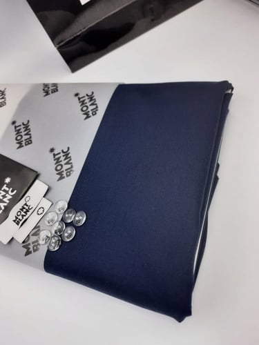 قماش مونت بلانك صيفي لون كحلي رقم 2037