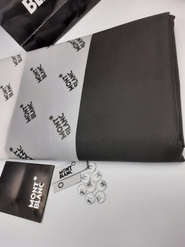 قماش مونت بلانك صيفي لون اسود رقم 2036