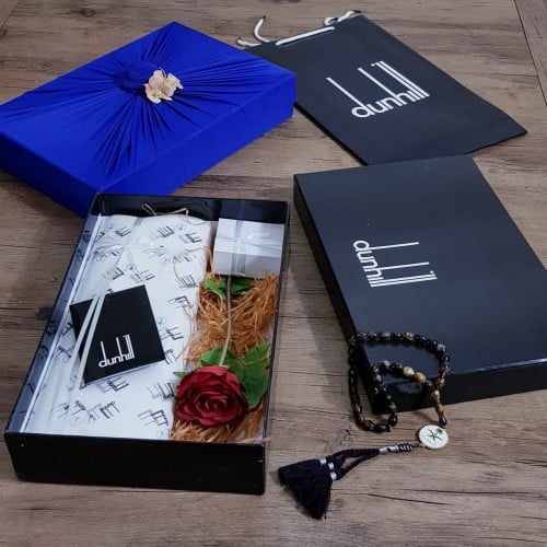 بكج السعادة 3 : هدية قماش دنهل كبك عادي ورد صناعي...