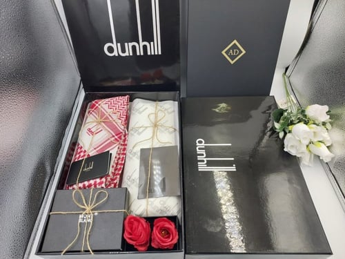 بكج السعادة 5: هدية شماغ دنهل قماش دنهل بوك ورد صن...