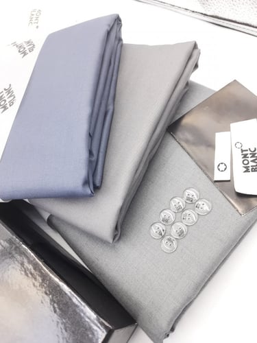 باكج الرمادي :3 قطع قماش مونت بلانك رمادي -رمادي ف...