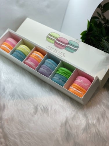 شمع الصويا الفاخر للفواحة على شكل ماكرون (18حبة)