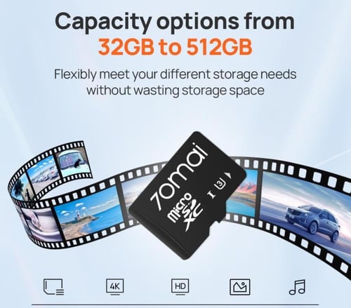 بطاقة ذاكرة 70mai -512GB فائقة السرعة