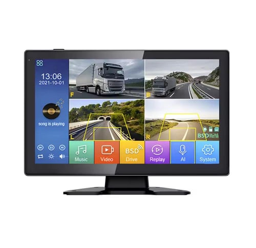 شاشة مع كاميرات مراقبة للشاحنات 4 قنوات + رادار لل...