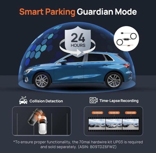 داش كام شاومي 70mai A510 امامية + خلفية