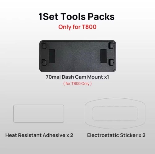 قاعدة تثبيت داش كام شاومي 70mai مع ملصق الزجاج A81...