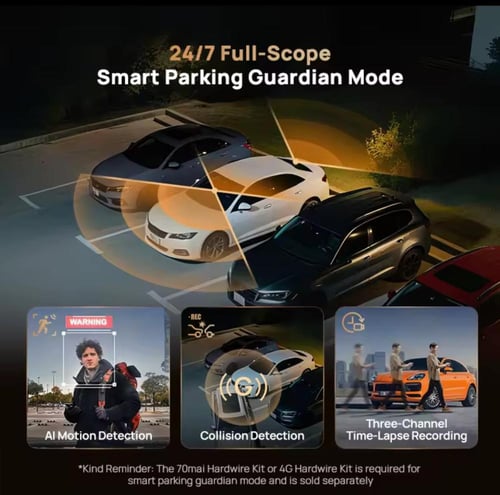 داش كام شاومي T800–41 4K premium أمامية , داخلية ،...