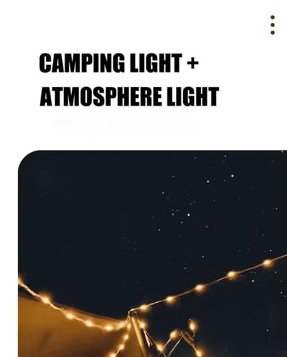 شريط إضاءة LED للتخييم بطول 10 متر