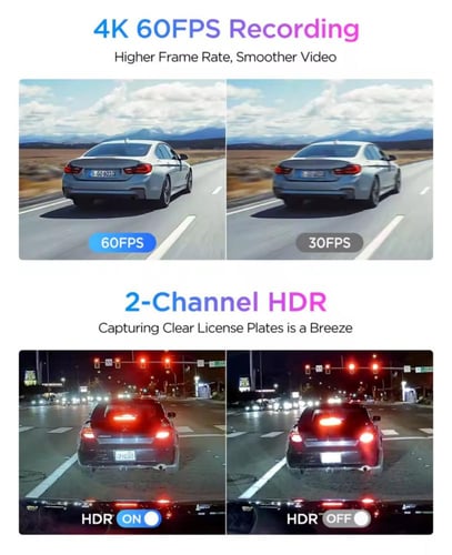 داش كام فيوفو VIOFO A329S 2CH 4K GPS أمامية ، خلفي...
