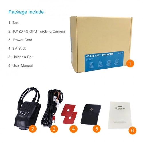 داش كام 4G -‏JC120 أمامية ، بث مباشر وتتبع