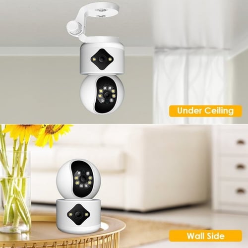 كاميرا مراقبة للأطفال بعدستين بدقة 4MP-HD
