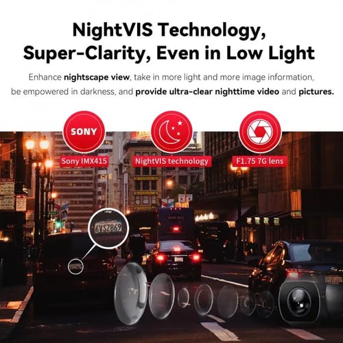 داش كام DDPAI-Z50 4K أمامية + خلفية