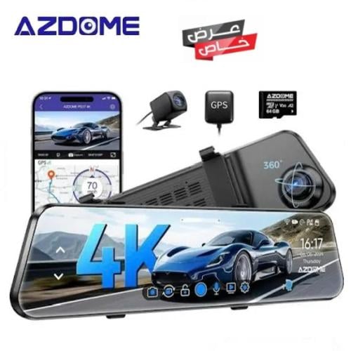 داش كام المرآة من أزدوم PG17 4K أمامية + خلفية